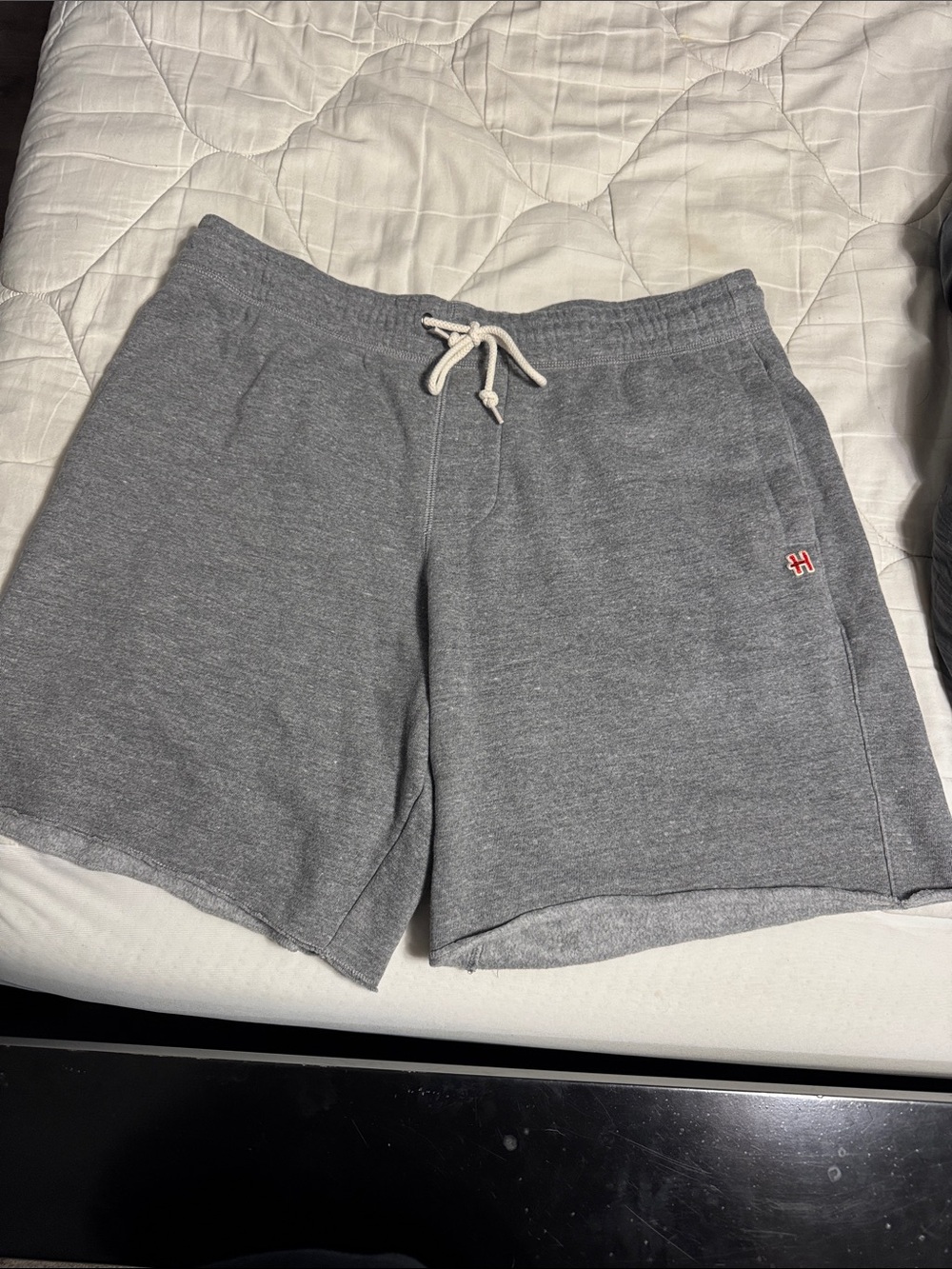 HOMAGE Heather Gray Fleece Drawstring Athletic Shorts